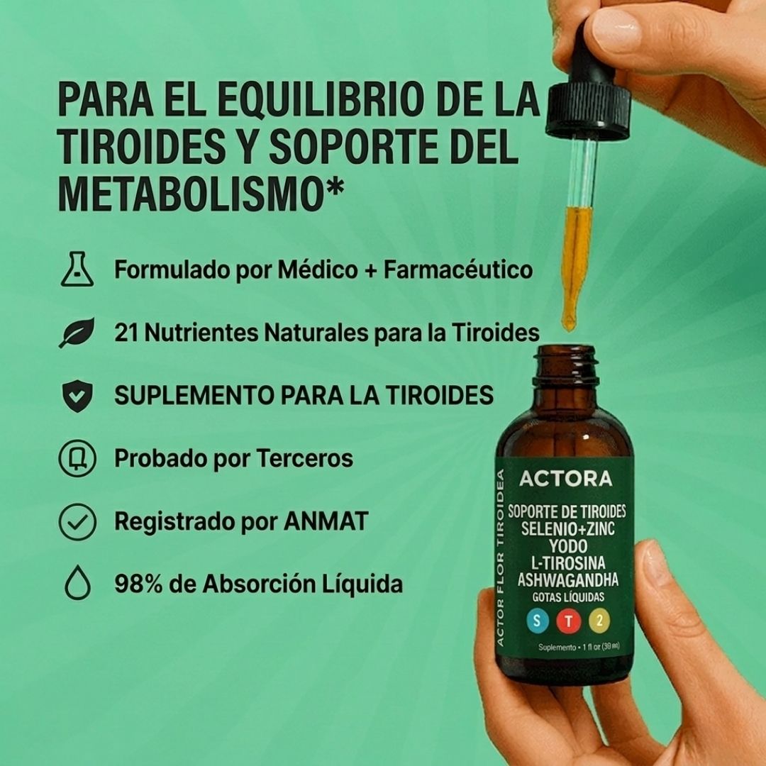 Actora Suplemento para la Tiroides en Gotas