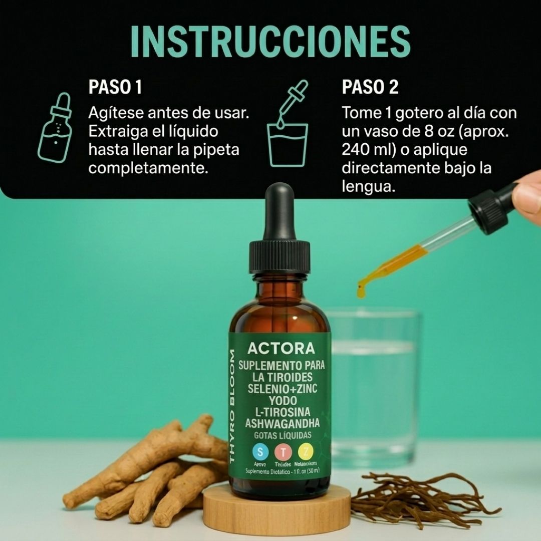 Actora Suplemento para la Tiroides en Gotas